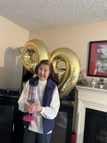 Our residents span a large age range at The Oaks of Pasadena - 55 to almost 100!